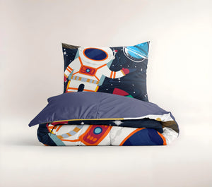 Bettbezug - Space man 2 Blau 140 x 200/220