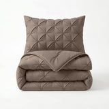 Bettdecke Ohne Bezug - Lazy Bettdecke Pintuck Taupe