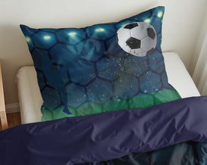 Bettbezug - Live football Blau 140 x 200/220
