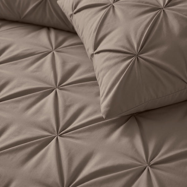 Lazy Pintuck Kissenbezüge 2Pack Taupe 60 x 70