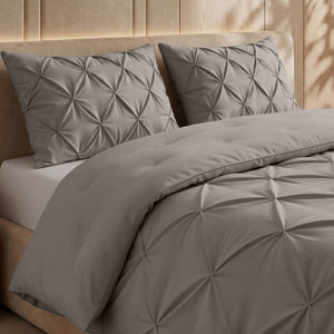 Bettdecke Ohne Bezug - Lazy Bettdecke Pintuck Taupe/Grau