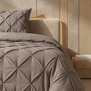 Bettdecke Ohne Bezug - Lazy Bettdecke Pintuck Taupe