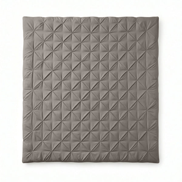 Bettdecke Ohne Bezug - Lazy Bettdecke Pintuck Taupe/Grau