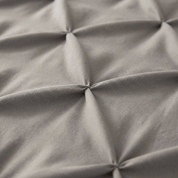Bettdecke Ohne Bezug - Lazy Bettdecke Pintuck Taupe/Grau