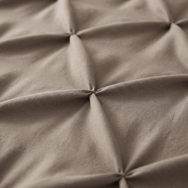 Bettdecke Ohne Bezug - Lazy Bettdecke Pintuck Taupe