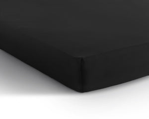 Enkel Jersey 135 gr. Spannbettlaken Schwarz