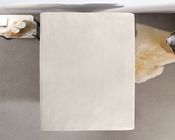Enkel Jersey 135 gr. Spannbettlaken Creme