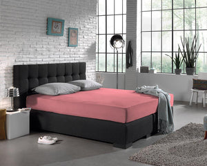 Dubbel Jersey 220 gr. Spannbettlaken Rosa