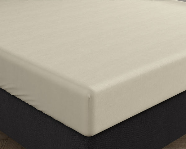 Dubbel Jersey 220 gr. Spannbettlaken Creme