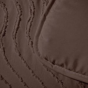 Bettdecke Ohne Bezug - Lileo EasyDekbed™ Tufted Waves – Braun