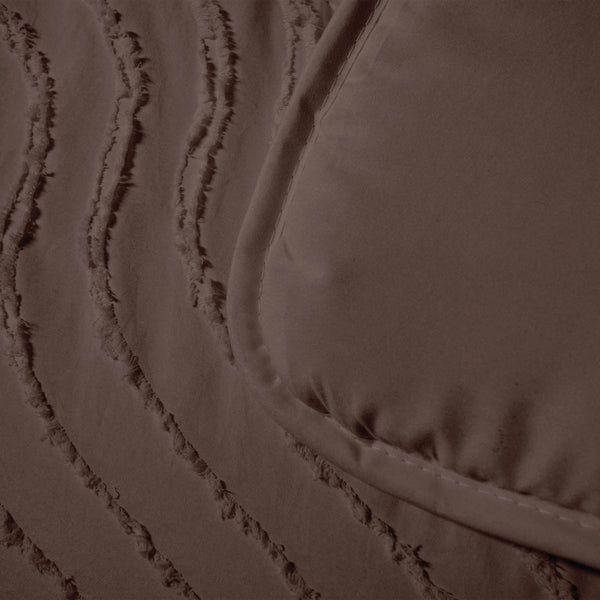 Bettdecke Ohne Bezug - Lileo EasyDekbed™ Tufted Waves – Braun
