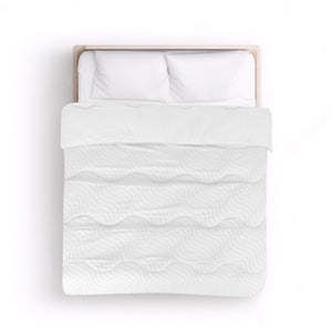 Bettdecke Ohne Bezug - Lileo EasyDekbed™ Tufted Waves – Weiß