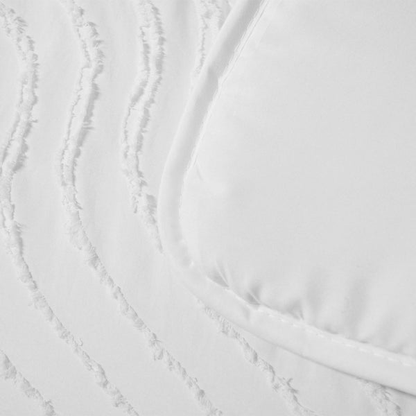 Bettdecke Ohne Bezug - Lileo EasyDekbed™ Tufted Waves – Weiß