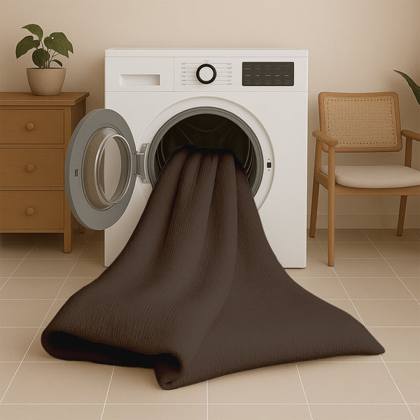 Bettdecke Ohne Bezug - Lileo EasyBed™ Musselin – Chocolate