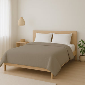 Bettdecke Ohne Bezug - Lileo EasyBed™ Musselin – Taupe