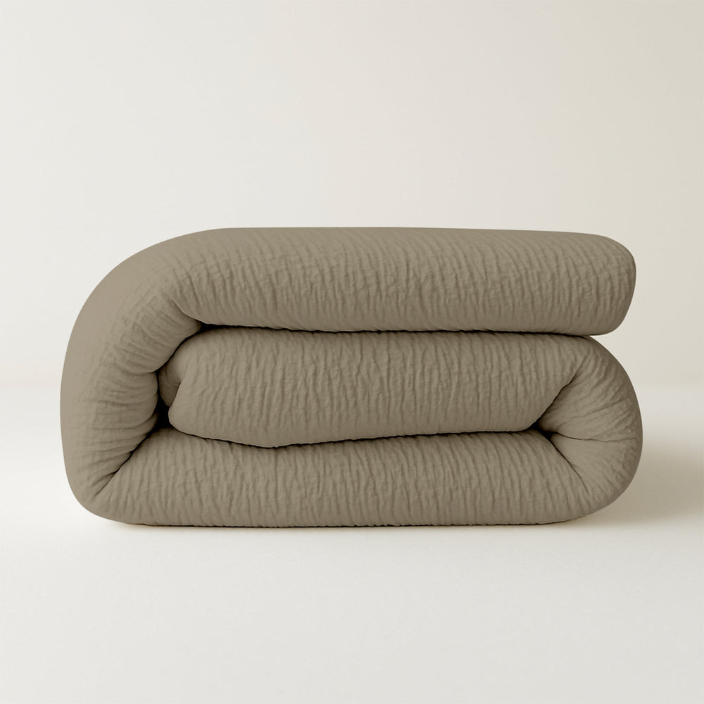 Bettdecke Ohne Bezug - Lileo EasyBed™ Musselin – Taupe