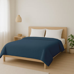 Bettdecke Ohne Bezug - Lileo EasyBed™ Musselin- Petrol