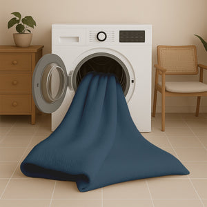 Bettdecke Ohne Bezug - Lileo EasyBed™ Musselin- Petrol