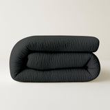 Bettdecke Ohne Bezug - Lileo EasyBed™ Musselin – Dunkelgrau
