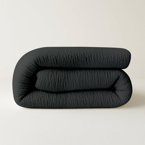 Bettdecke Ohne Bezug - Lileo EasyBed™ Musselin – Donkergrijs