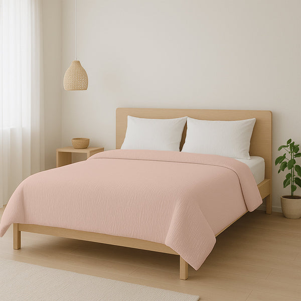 Bettdecke Ohne Bezug - Lileo EasyBed™ Musselin – Zachtroze