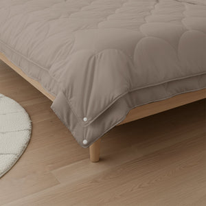 Bettdecke Ohne Bezug - Eazzzy 4 Saison Bettdecke - Taupe