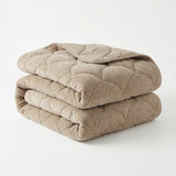 Bettdecke Ohne Bezug - Chenille Velvet Emboss - Taupe