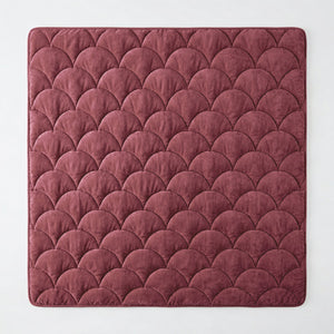 Bettdecke Ohne Bezug - Chenille Velvet Emboss - Burgundy