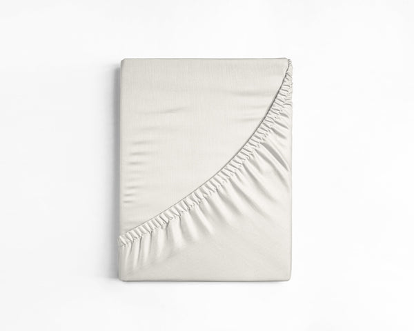 Baumwoll-Spannbettlaken Creme