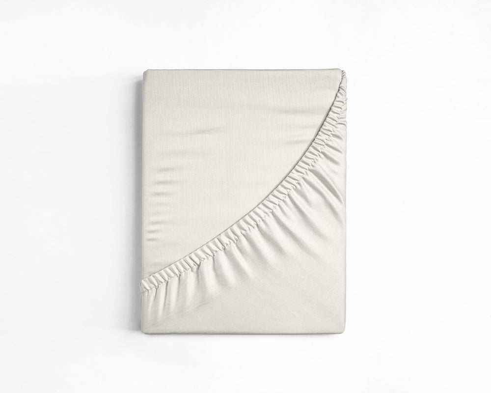 Baumwolle Topper Spannbettlaken Creme
