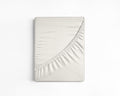 Baumwolle Topper Spannbettlaken Creme