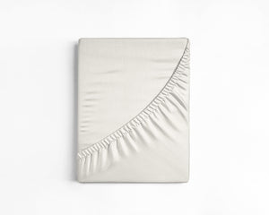 Baumwolle Topper Spannbettlaken Creme