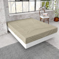 Flanell Premium Spannbettlaken Taupe