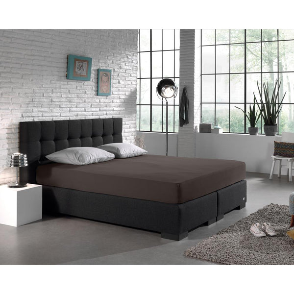 Dubbel Jersey 220 gr. Spannbettlaken Deep Taupe