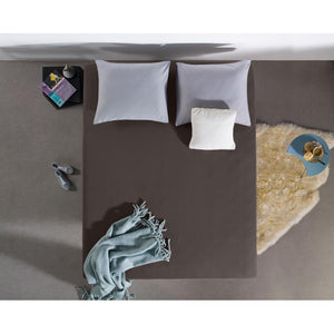 Dubbel Jersey 220 gr. Spannbettlaken Deep Taupe