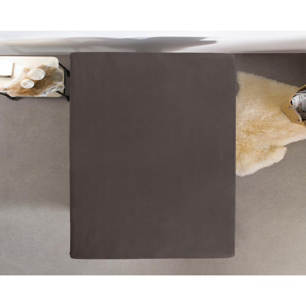 Dubbel Jersey 220 gr. Spannbettlaken Deep Taupe
