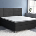 Topper Satin Spannbettlaken Weiß