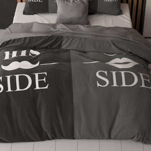 His and Her side  Schwarz