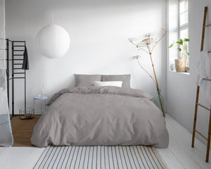 Bettbezug - Uni Satin Grau