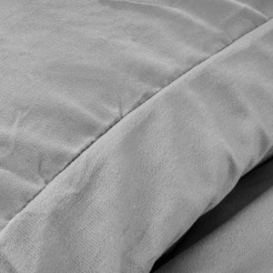 Velvet Uni Dekbedovertrek Grau