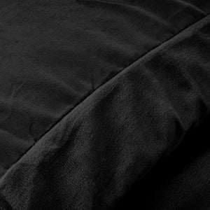 Velvet Uni Dekbedovertrek Schwarz