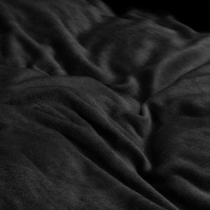 Velvet Uni Dekbedovertrek Schwarz