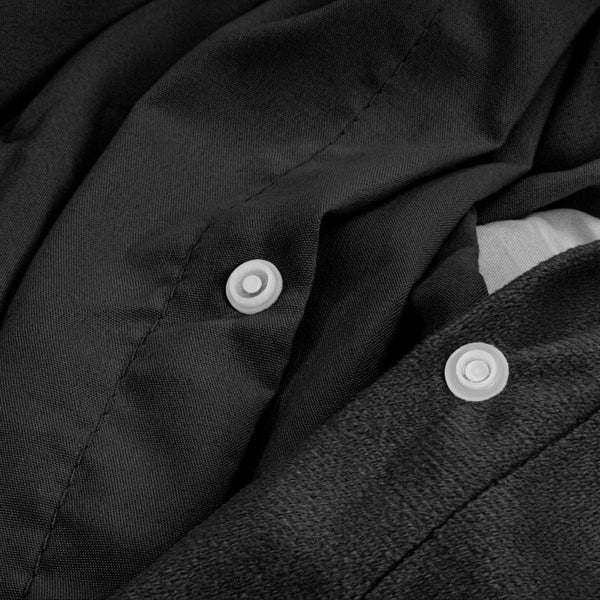 Velvet Uni Dekbedovertrek Schwarz