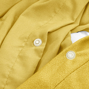 Velvet Uni Dekbedovertrek Gold