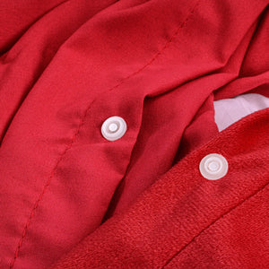 Velvet Uni Dekbedovertrek Rot