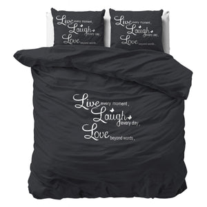Live, laugh and love Anthrazit