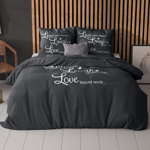 Live, laugh and love Anthrazit