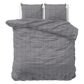 Bettbezug - Flanell Deep check Grau