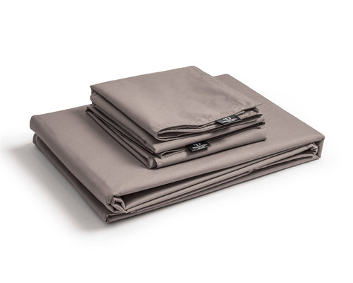 Bettbezug - Egyptisch Baumwolle Uni Taupe