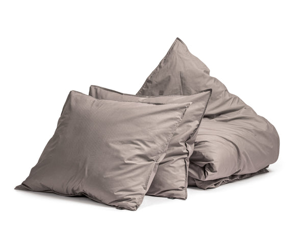 Bettbezug - Egyptisch Baumwolle Uni Taupe